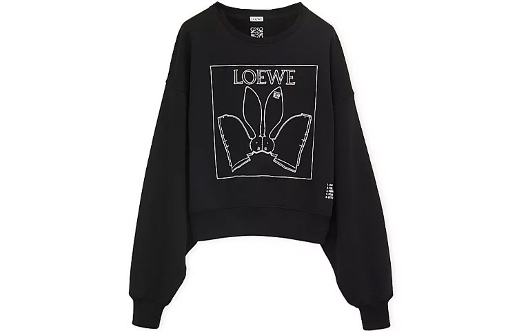 Женское худи LOEWE Loewe SS23 (черное)
