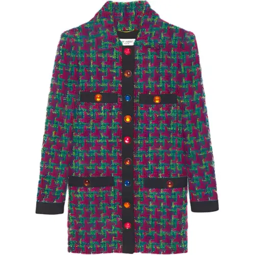 SAINT LAURENT Jackets & Coats Women's Multicolor