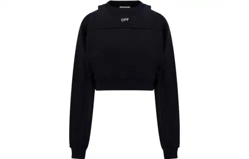 OFF WHITE Sweatshirts Women's Black Crew Neck Moderate Other