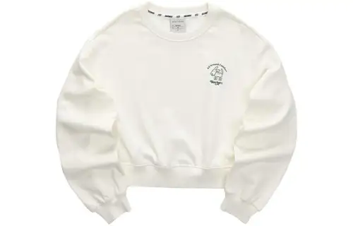 Skechers Sweatshirts Women's Marshmallow White/0074 Crew Neck Moderate Regular