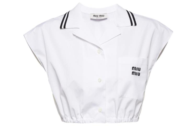 Женская рубашка MIU MIU MIU MIU FW23 (белая)
