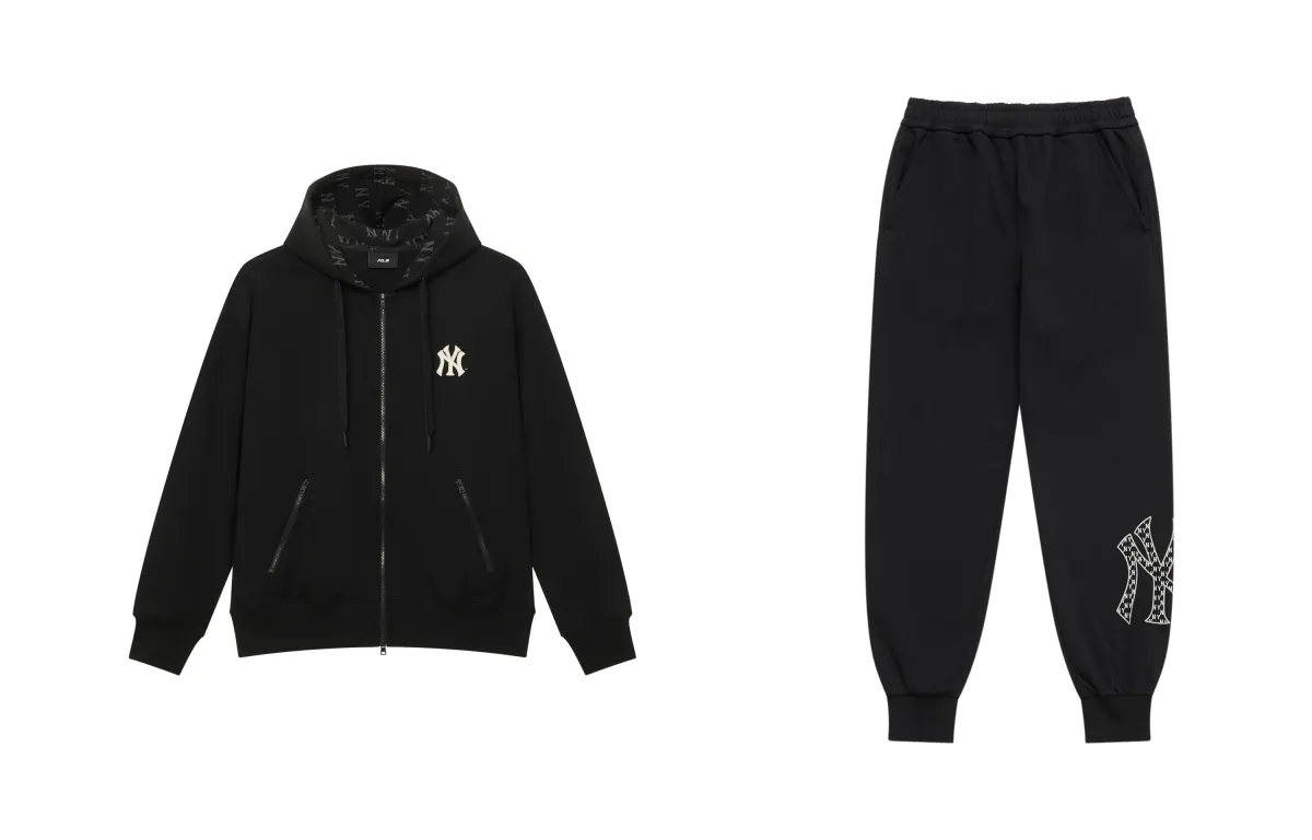 MLB MONOGRAM SS25 Sweatshirt Set Unisex Black