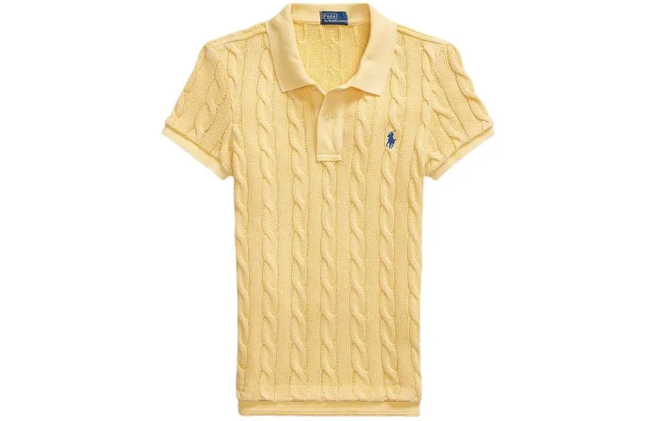 Polo Ralph Lauren FW23 Knitwear Slim Fit Women's Autumn Day Yellow