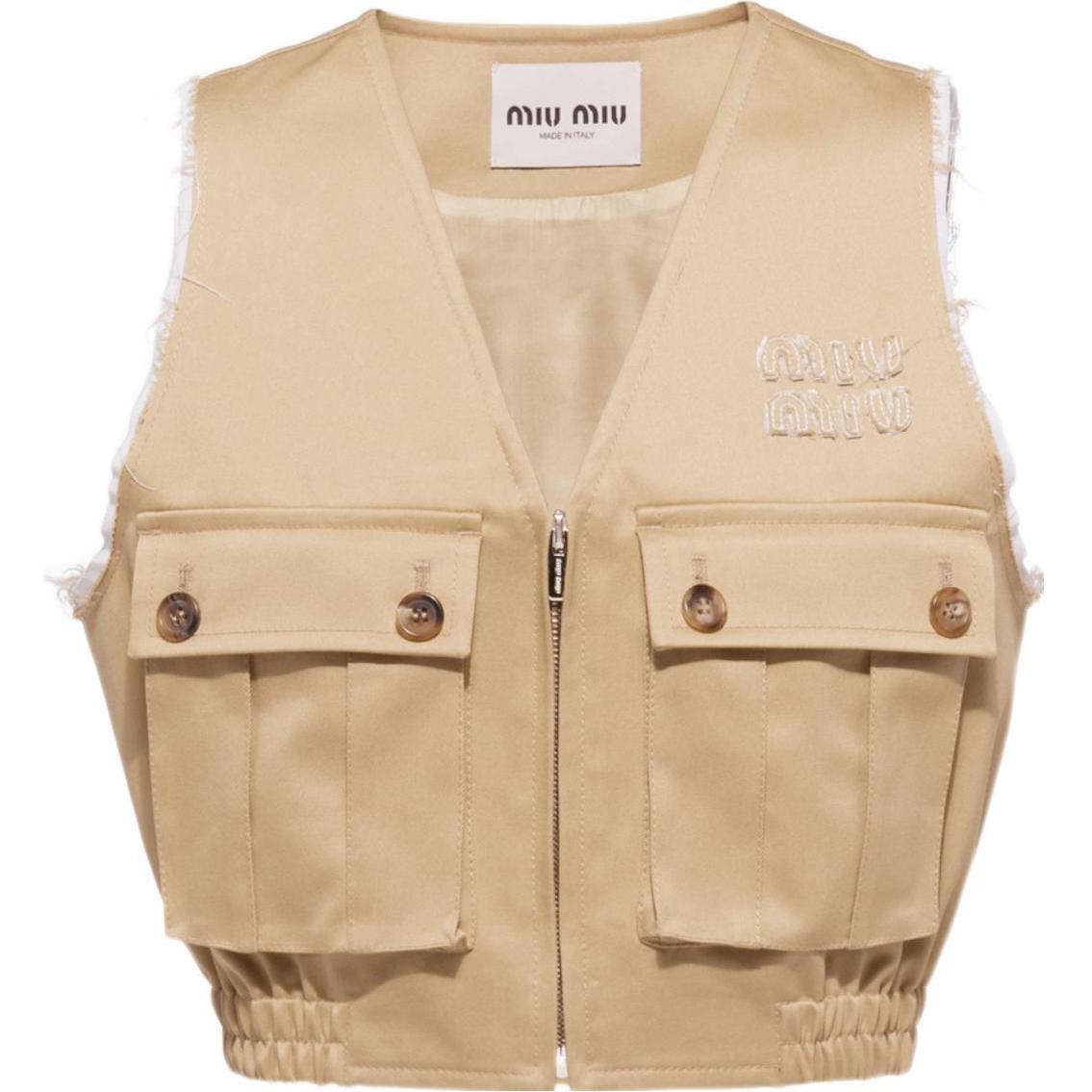 MIU MIU Logo Chino Vest