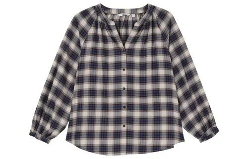 UNIQLO Shirts Women's Sea Blue Lapel Moderate Other
