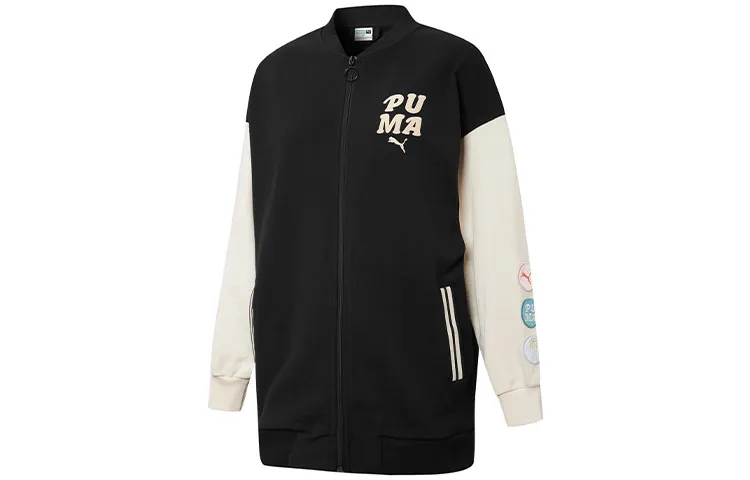 PUMA Jackets Women's Black Stand Collar Moderate Other