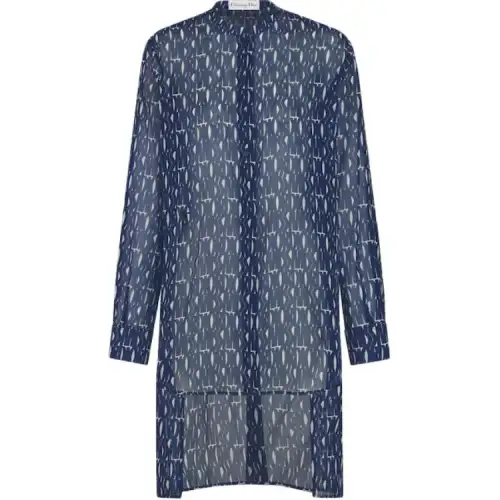 DIOR Shirts Women's Blue Crew Neck Moderate Other