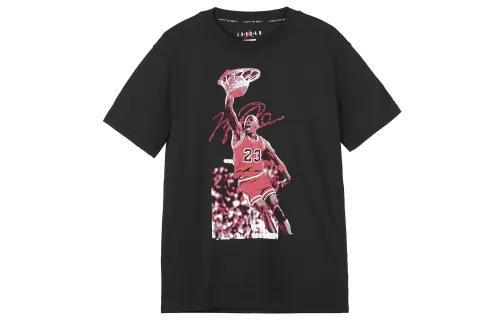 Jordan Drop Shoulder Sleeve T Shirt Women's Black