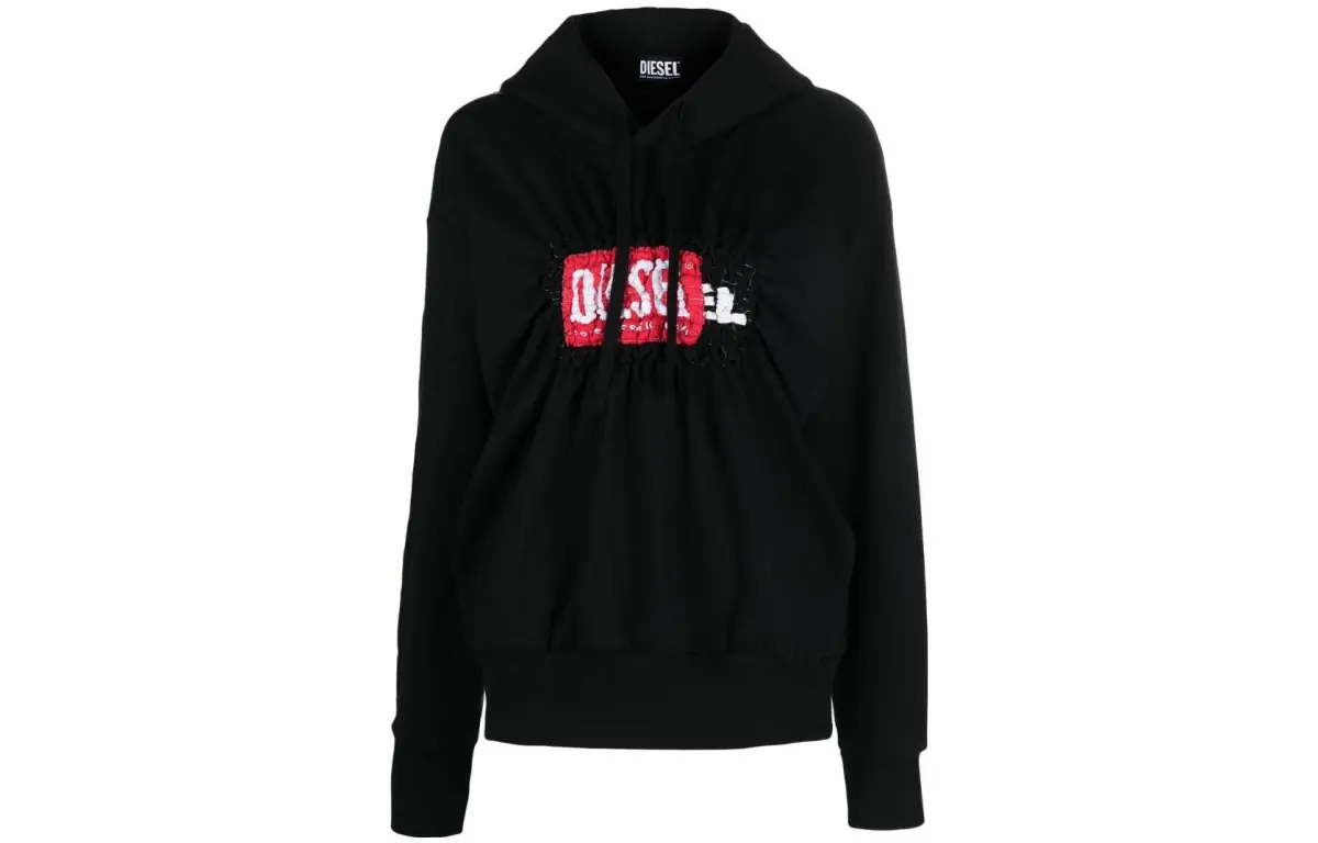 DIESEL Sweatshirts Women's Black Hooded (Non-detachable) Moderate