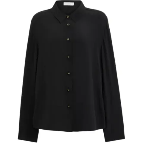 COACH Shirts Women's Black Lapel Moderate Other