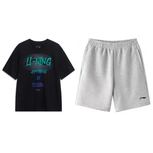 Li Ning Casual Sportswear Men's Crew Neck Moderate