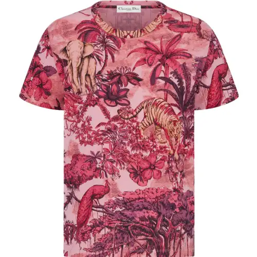 DIOR T Shirts Women's Crew Neck Thin Straight Fit