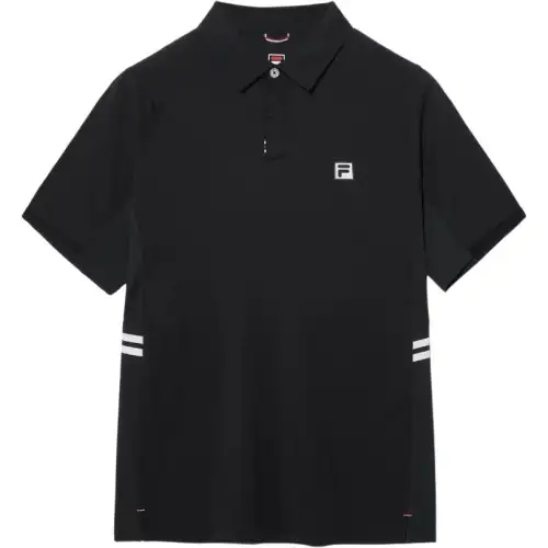 FILA Polo Shirts Men's Black Polo Collar Thin Other