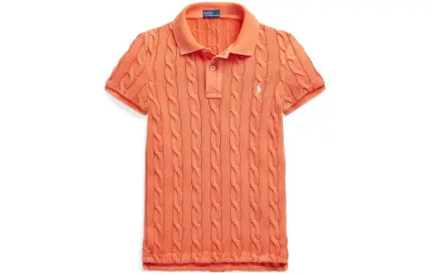 Polo Ralph Lauren Short Sleeve Polo Shirt Kona Orange