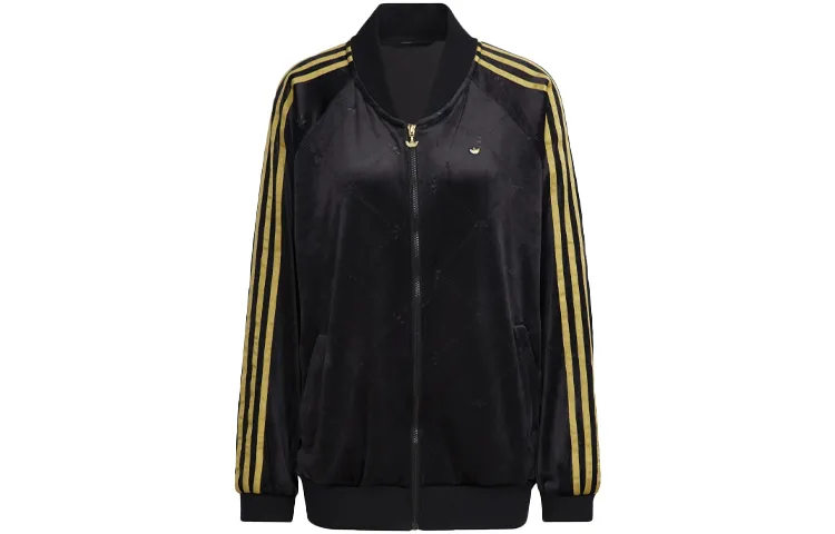 Adidas Originals Jackets Women's Black Baseball Collar Moderate Other