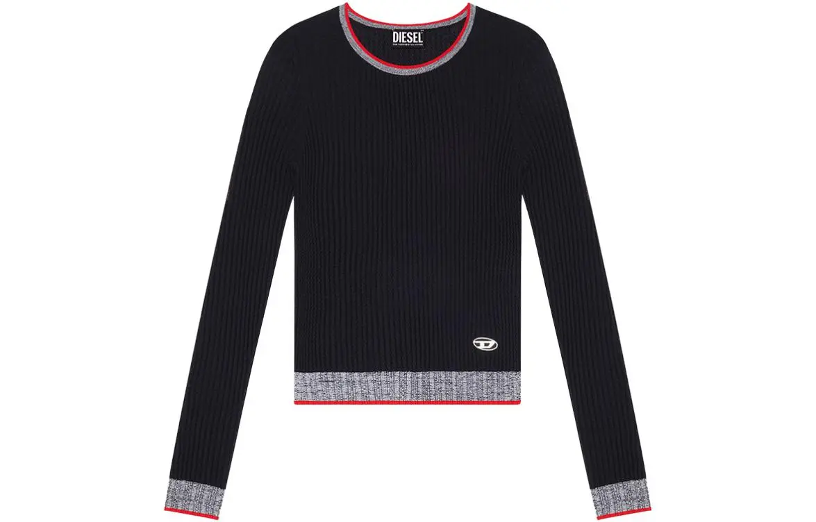 DIESEL Knitwear Women's Black Crew Neck Moderate Other
