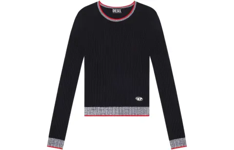 DIESEL Knitwear Women's Black Crew Neck Moderate Other