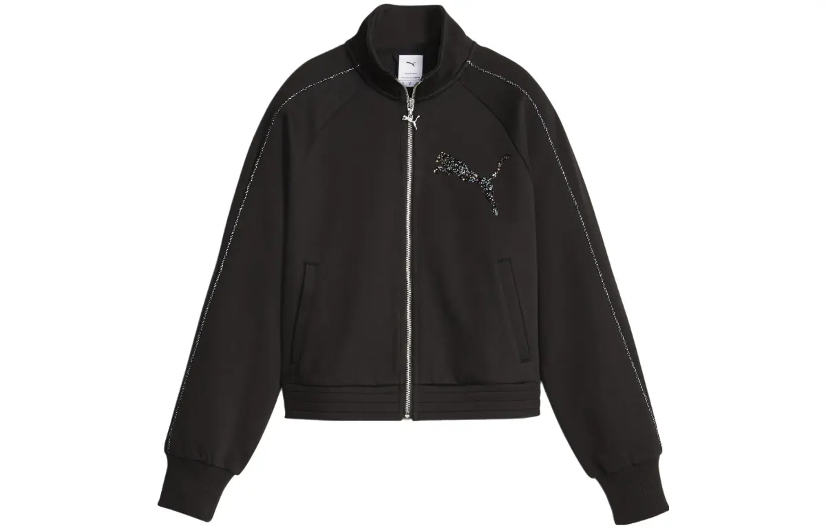 PUMA x Swarovski Collaboration T7 TRACK JACKET DK Jackets & Coats Women's Black