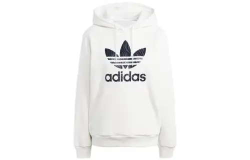 Adidas Originals Sweatshirts Women's White Hooded Moderate Other