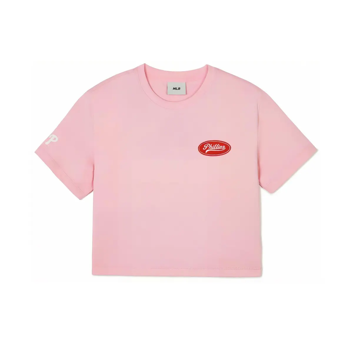 MLB T-Shirts Women's Pink Crew Neck Moderate