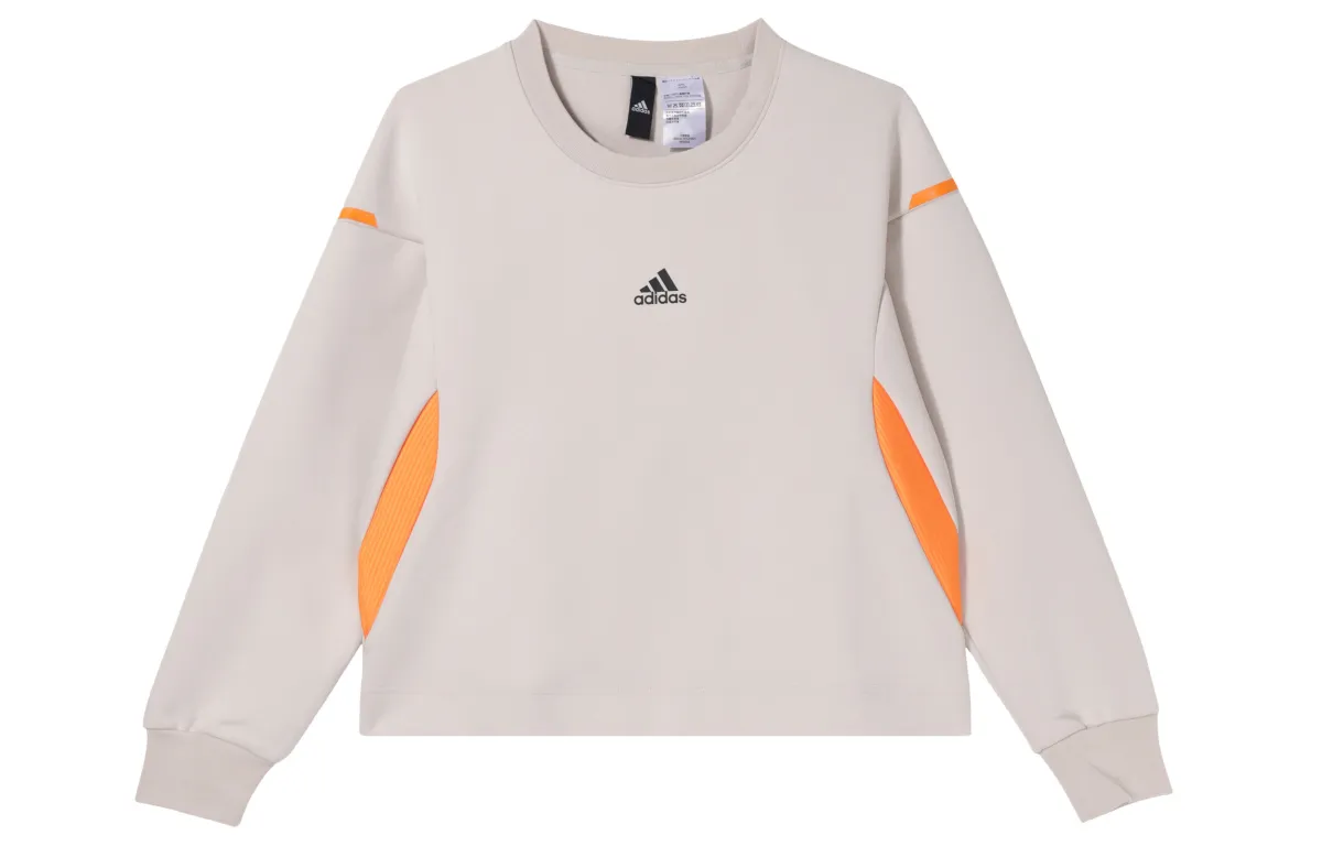 Adidas Sweatshirts Women's White Crew Neck Moderate Other