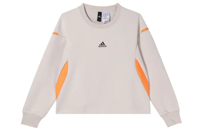 Adidas Sweatshirts Women's White Crew Neck Moderate Other