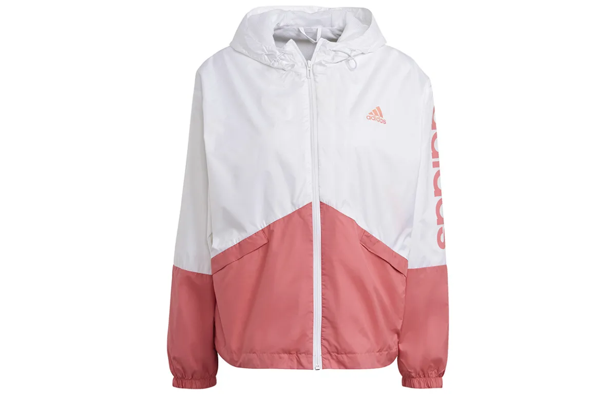 Adidas Jacket Women's White Pink Multicolor