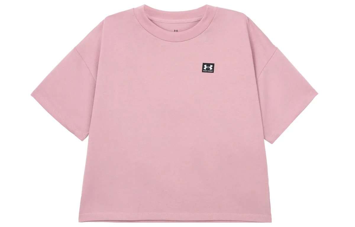Under Armour Drop Shoulder Sleeve T Shirt Women's Pink