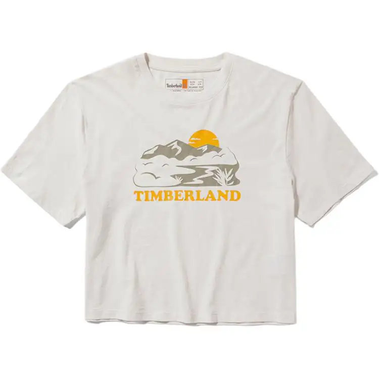 Timberland SS24 T Shirt Women's Vintage White
