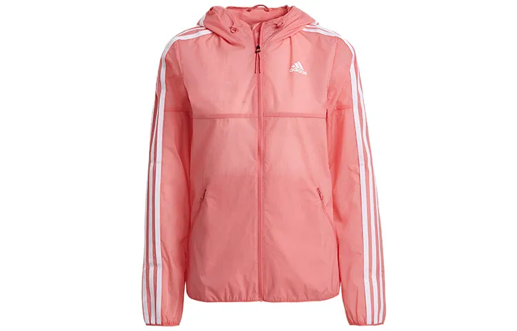 Adidas Jackets Women's Rose Red Hooded (Non-detachable) Moderate