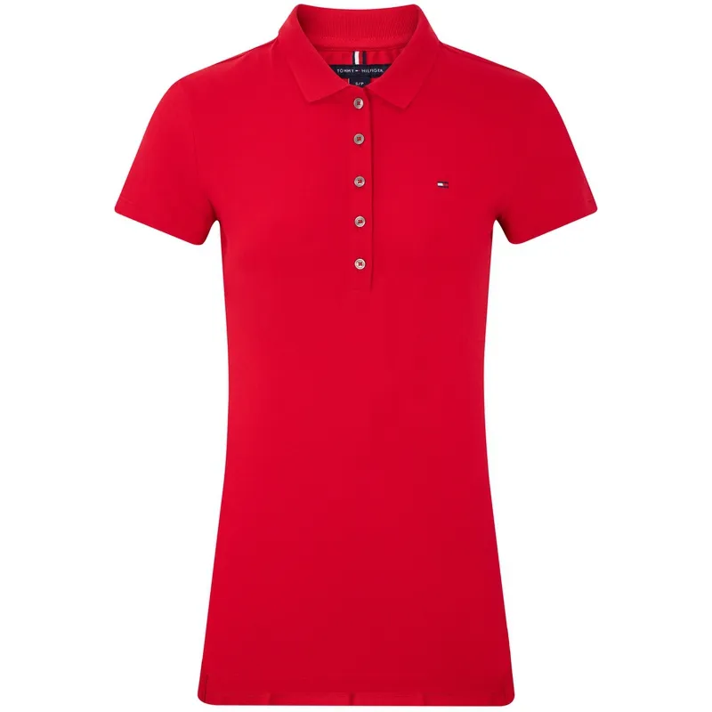 Tommy Hilfiger Polo Shirt Women's Burgundy