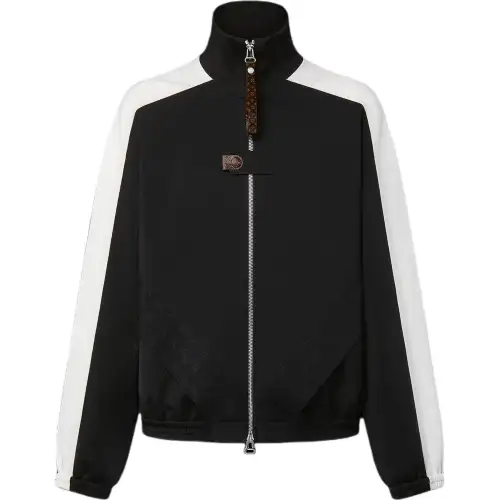 Lv Color Blocked Zip Up Jacket