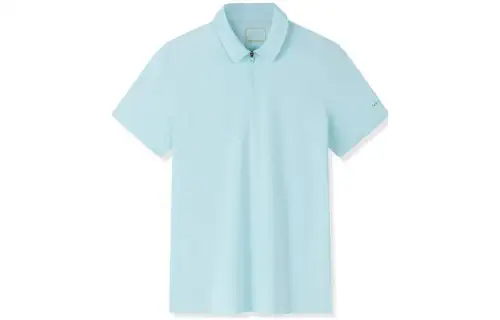 ANTA Polo Shirts Women's Light Blue Polo Collar Moderate Straight Fit