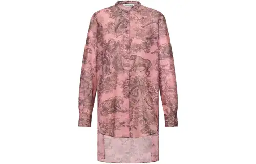 DIOR Shirts Women's Pink Crew Neck Moderate Other