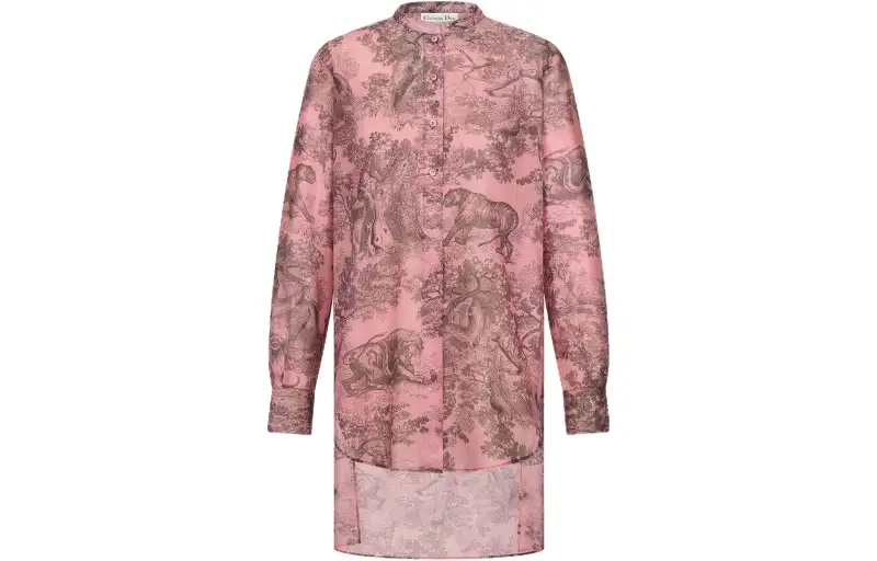DIOR Shirts Women's Pink Crew Neck Moderate Other