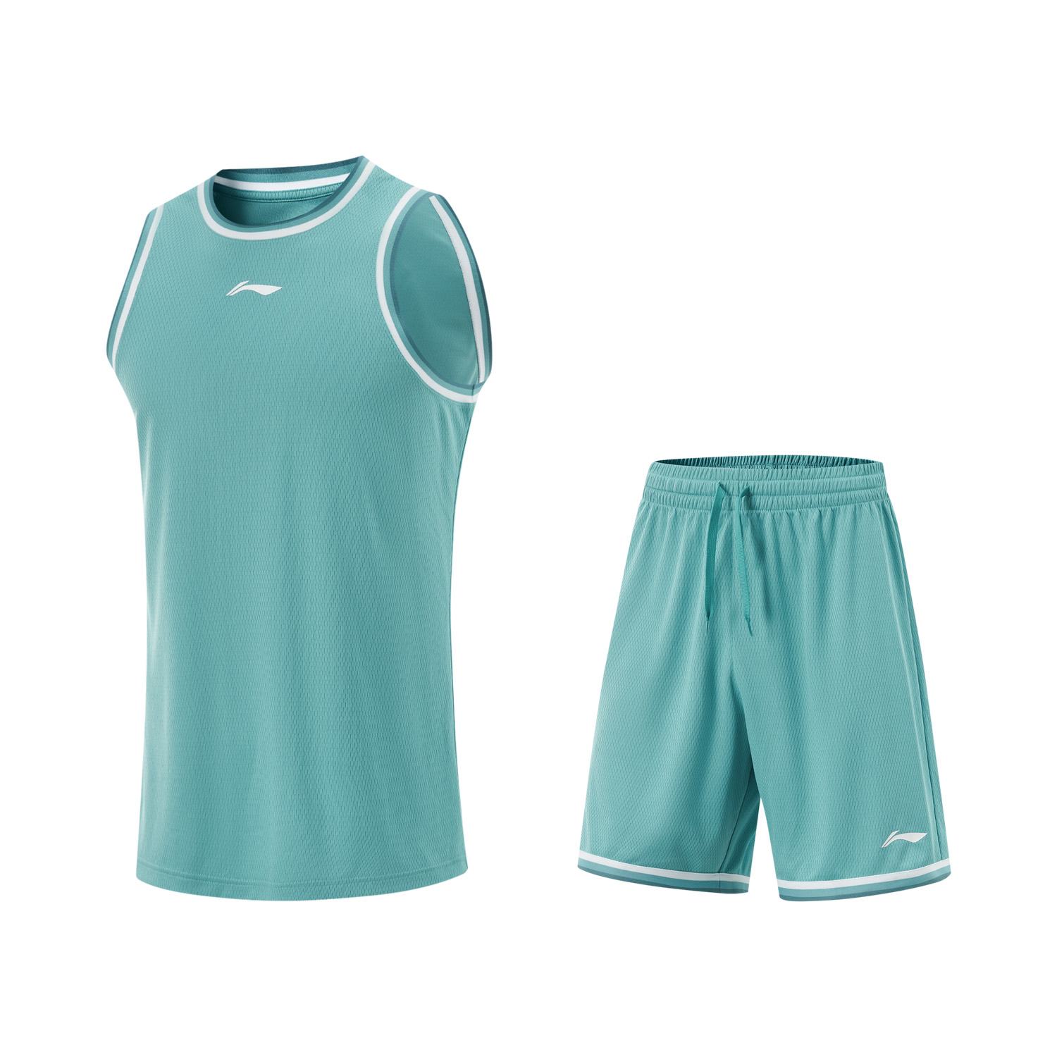 Li Ning Professional Basketball Collection Basketball Suit Men’s Green Hills