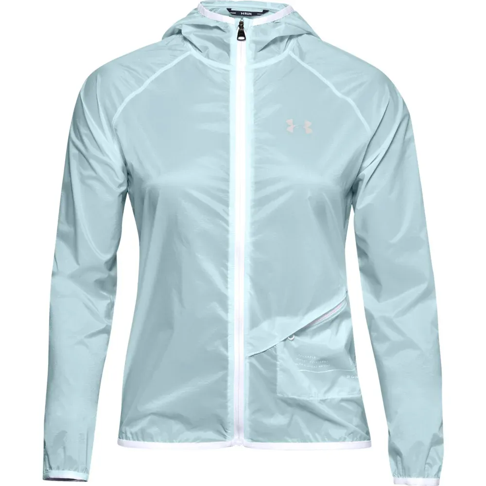 Under Armour Qualifier Jackets Women's Crackled Blue Hooded Moderate Other