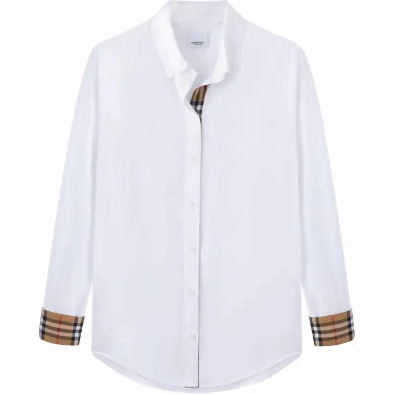 Burberry Shirts Women's White Lapel Moderate Other
