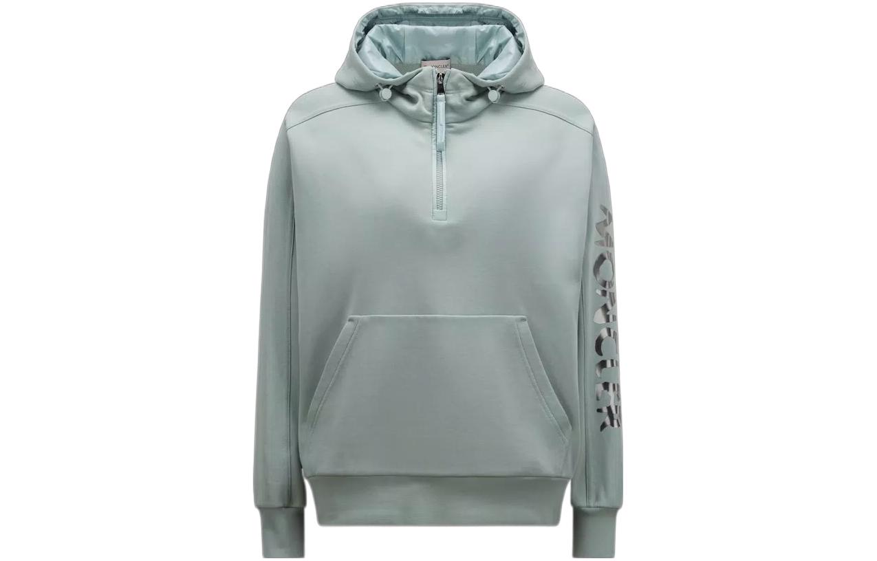 Женское худи Moncler (светло-зеленое)