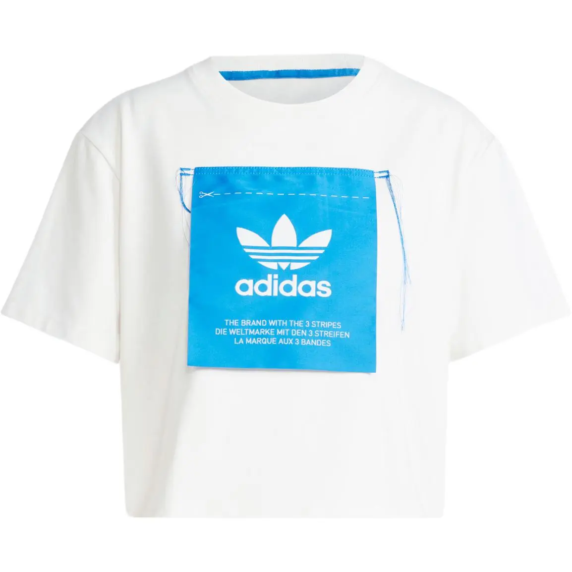Adidas Originals KSENIA SCHNAIDER SS24 Drop Shoulder Sleeve T Shirt Women's White