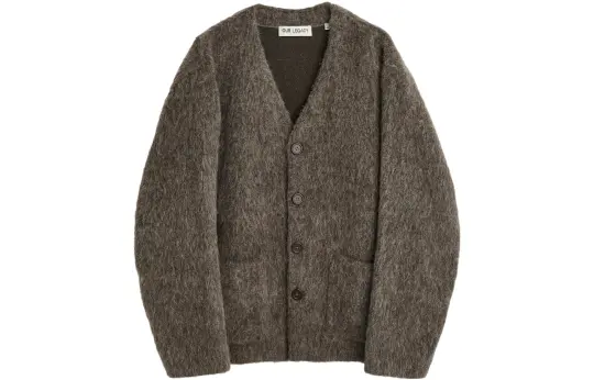 OUR LEGACY Knitwear Women's Moore Gray V Neck Moderate Cardigan