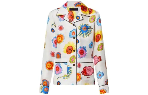 Louis Vuitton x Yayoi Kusama silk pajama set