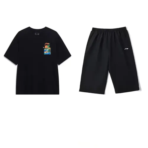 Li Ning Casual Sportswear Men's Crew Neck Moderate