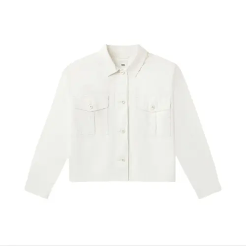 Vans Jackets Women's Ecru Lapel Moderate Workwear
