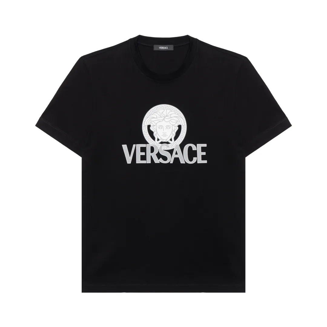 VERSACE Medusa Head Printed Crewneck T Shirt