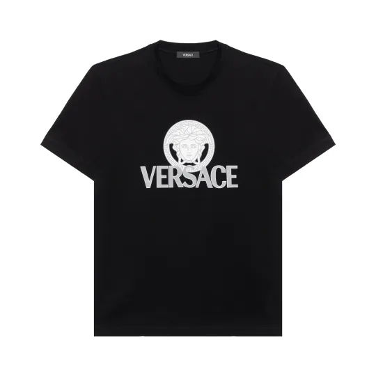 VERSACE Medusa Head Printed Crewneck T Shirt