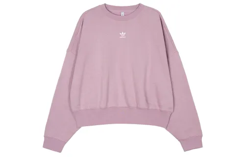 Adidas Originals Sweatshirts Women's Pink Crew Neck Moderate Regular