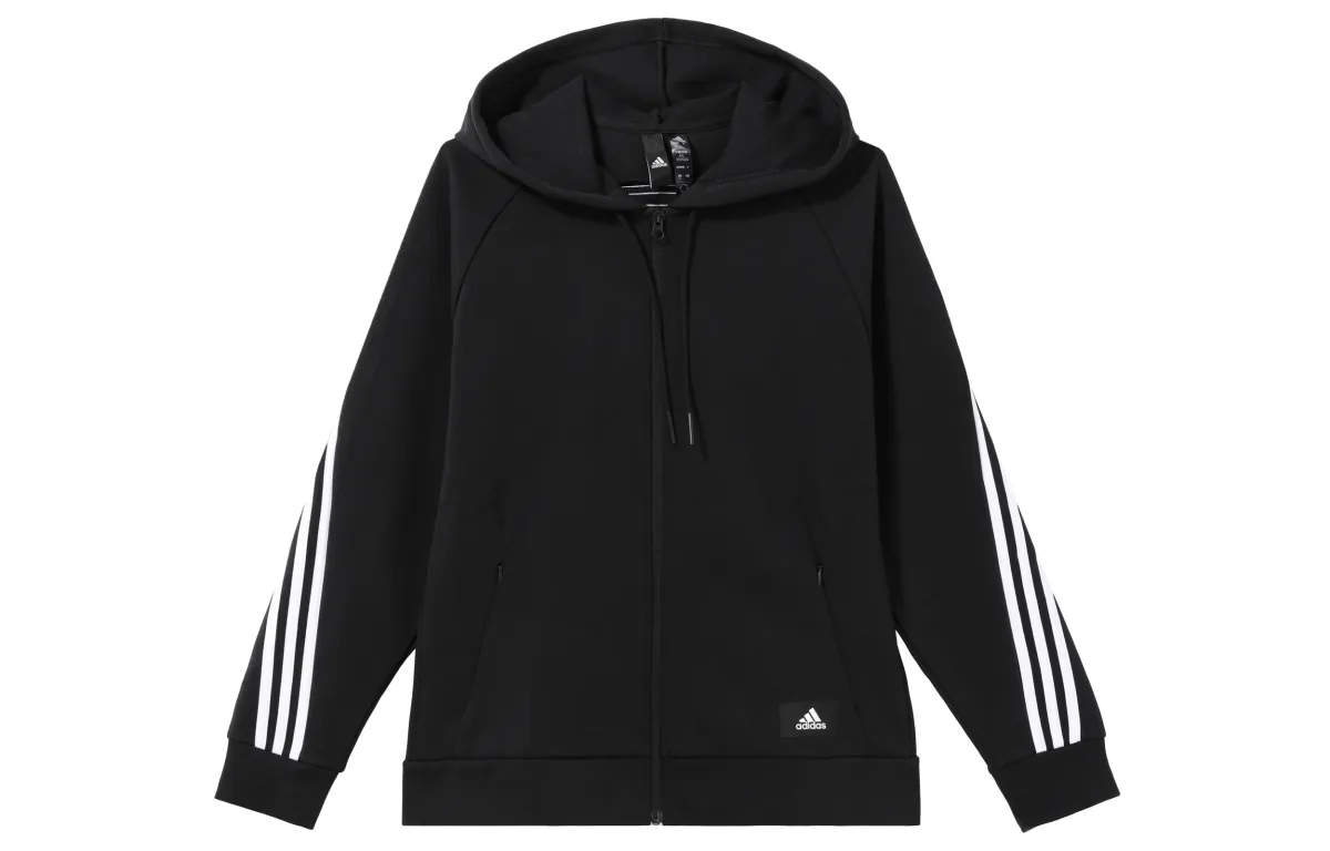 Adidas 3 Stripes Jacket Women's Black