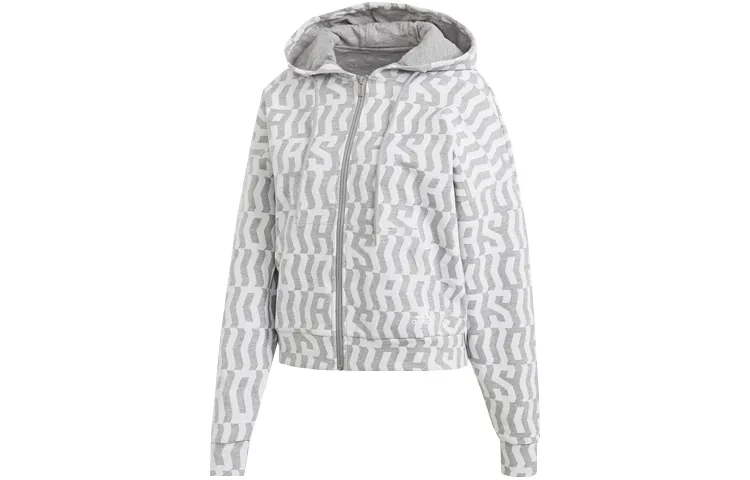 Adidas Jackets Women's Gray Hooded Moderate Other