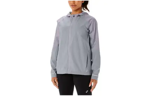 ASICS Jackets Women's Gray Hooded Moderate Other
